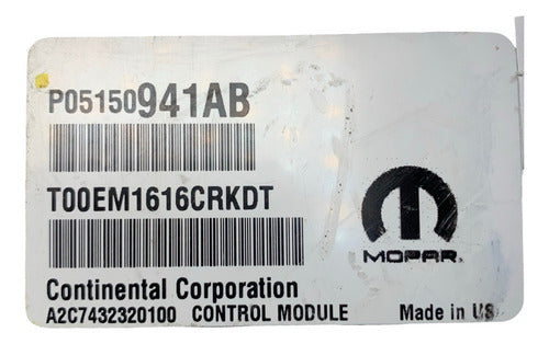 Computadora Jeep Patriot 2.4l 2016 P05150941ab