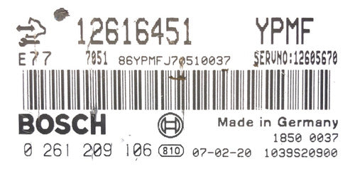 Computadora Cadillac Srx 3.6l 2007 12616451 (ypmf)