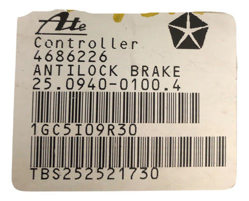 Módulo Abs Chrysler Voyager Caravan 1996 4686226