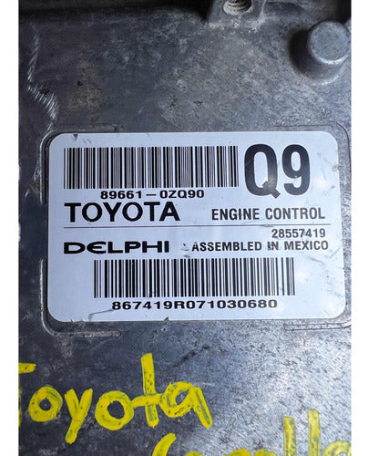 Computadora Toyota Corolla 1.8l 2017-18 89661-0zq90 (q9)