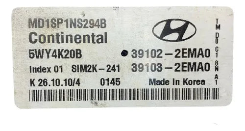 Pcm Computadora Hyundai Elantra 1.8l A/t 11-13 39102-2ema0