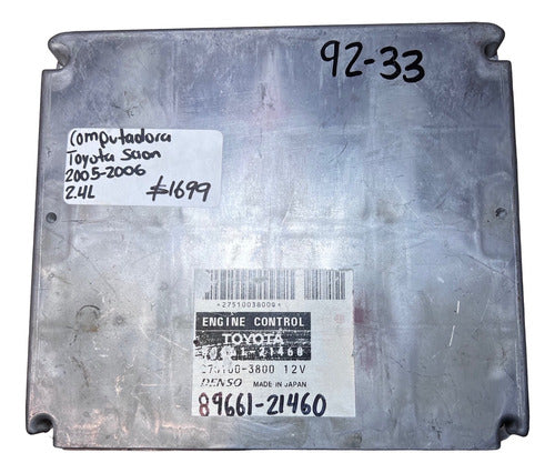 Computadora Toyota Scion 2.4l 05-06 89661-21460