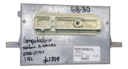 Computadora Saturn S Series 1.9l 00-01 21009183
