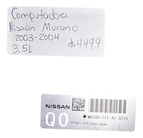 Computadora Nissan Murano 3.5l 03-04 Mec33-711 A1 (q0)