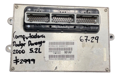 Computadora Dodge Durango 5.2l 2000 P56028901af