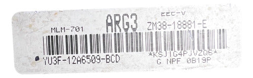 Computadora Mazda Protege 1.6l A/t 2000 Yu3f-12a6509-bcd