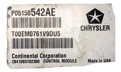 Computadora Jeep Patriot A/t 11-12 P05150542ae