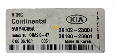 Computadora Kia Soul 2.0l 11-13 39102-23801
