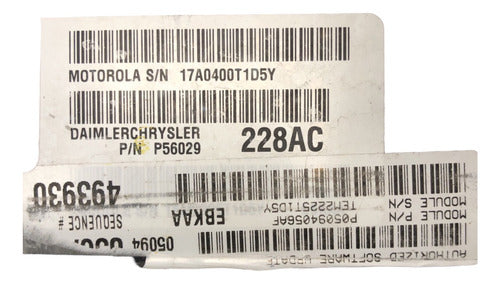Computadora Mitsubishi Raider 3.7l 2006 P56029228ac