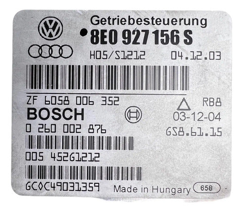 Modulo Tcm Audi A4 2003 8e0 927 156 S