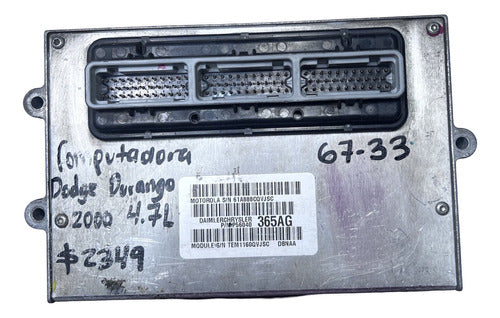 Computadora Dodge Durango 4.7l 2000 P56040365ag