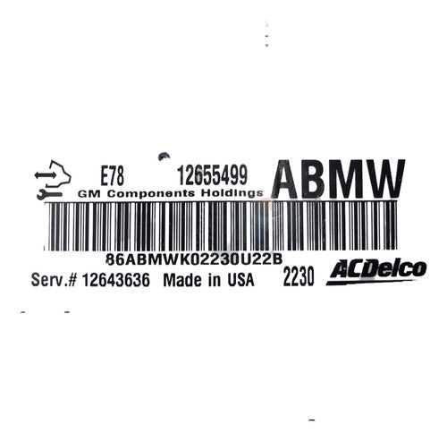 Computadora Chevrolet Cruze A/t 12-16 12655499 (abmw)