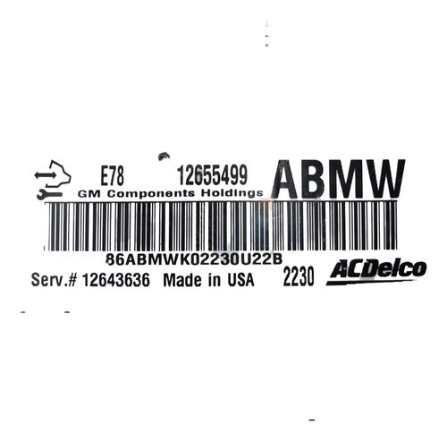 Computadora Chevrolet Cruze A/t 12-16 12655499 (abmw)