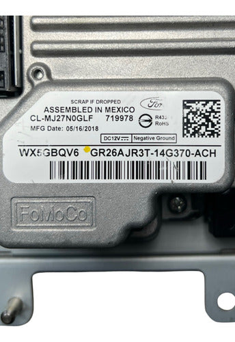 Estéreo Pantalla Ford Mustang 2016-2020 Gr3t-18b955-sb Plateado