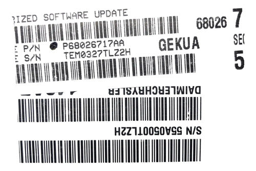 Pcm Computadora Jeep Commander 3.7l 2007 P68026717aa