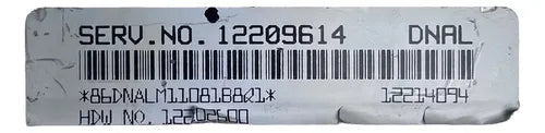 Computadora Chevrolet Malibu 3.4l A/t 00-03 12209614 (dnal)