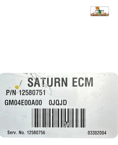 Computadora Saturn Ion 2.2l 03-04 12580751