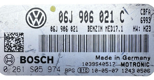 Computadora Vw Passat 2.0l Turbo 2010 06j 906 021 C