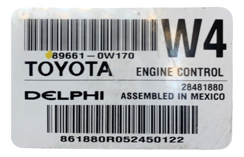Computadora Toyota Scion Im 2016 89661-0w170 (w4)