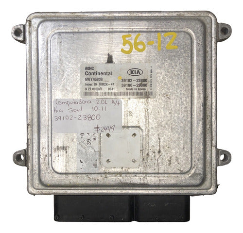 Computadora Kia Soul 2.0l A/t 10-11 39102-23800