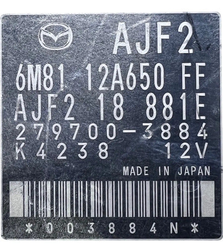 Pcm Computadora Mazda 6 3.0l 06-07 Ajf2 18 881e