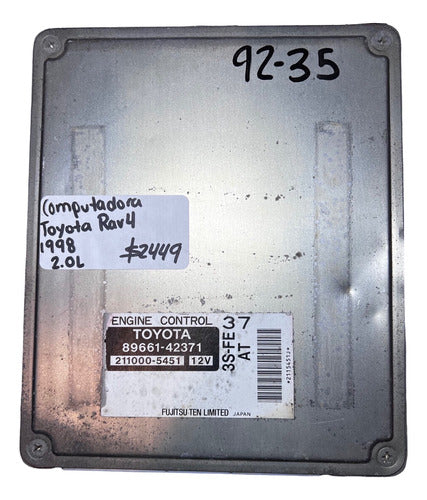 Computadora Toyota Rav4 2.0l 1998 89661-42371