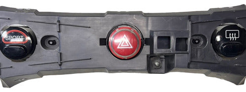 Panel Switch Intermitentes Original Fiat 500 2012-2016 Gris Oscuro