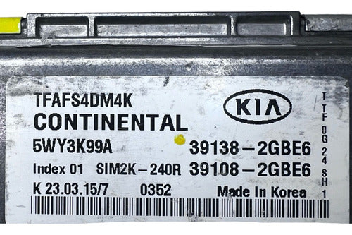 Computadora Kia Óptima 2.4l 14-15 39138-2gbe6