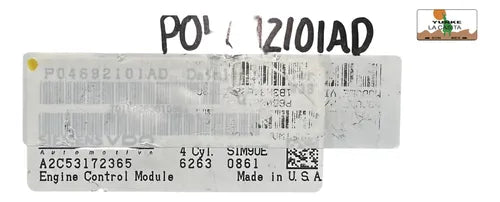 Pcm Computadora Dodge Caliber A/t 2007-2010 P04692101ad