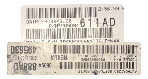 Computadora Jeep Grand Cherokee 3.7l 2007 P05094611ad