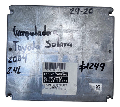 Computadora Toyota Solara 2.4l 2004 89661-0x131