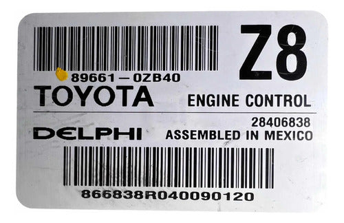 Pcm Computadora Toyota Corolla 1.8l 14-15 89661-0zb40 (z8)