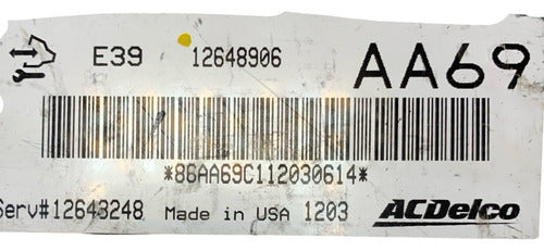 Computadora Gmc Terrain 2.4l 2012 12648906 (aa69)