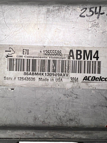 Computadora Chevrolet Cruze 2012-2016 1.4l 12655586 (abm4)