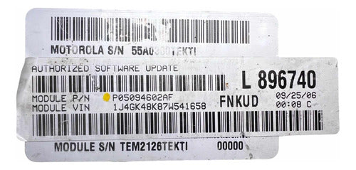 Computadora Jeep Grand Cherokee 3.7l 2007 P05094602af