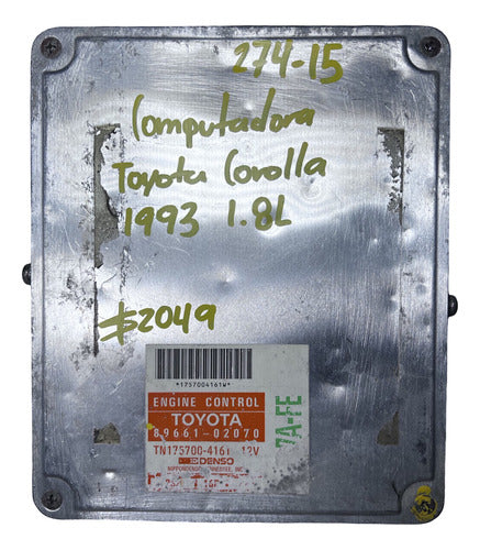 Computadora Toyota Corolla 1.8l 1993 89661-02070