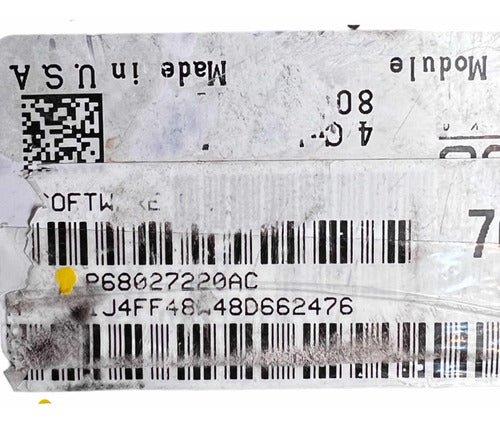 Computadora Jeep Patriot 2.4l 2008 P68027220ac