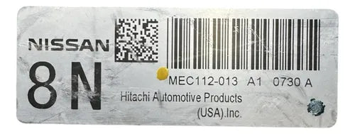 Pcm Computadora Nissan Altima 2.5l 2010 Mec112-013 A1 (8n)