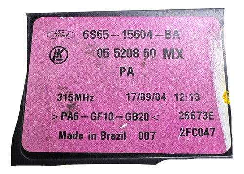 Módulo Bcm Ford Fiesta 2003-2007 1.6l M/t 6s65-15604-ba