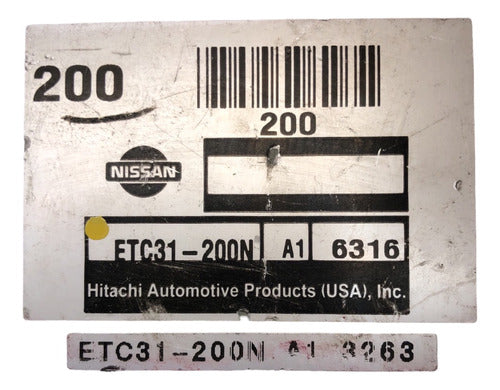 Modulo Tcm Nissan Sentra 1.8l 04-06 Etc31-200n (200)