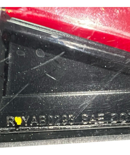 Calavera Rh Exterior Bmw Series 3 2012-2019 Yab0293 Derecho/pasajero Rojo