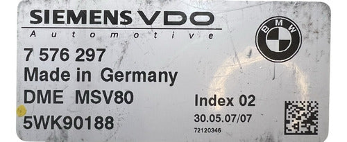 Computadora Bmw 328i 3.0l 2007-2010 5wk90188