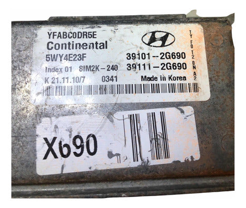 Computadora Hyundai Sonata 2.0l 2011-2014 39101-2g690