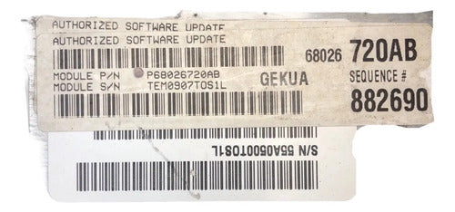 Pcm Computadora Jeep Commander 3.7l 2007 P68026720ab