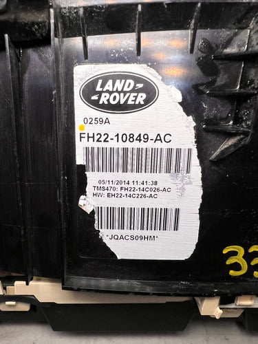 Velocímetro Cluster Land Rover 3.0l 2015 Fh22-10849-ac Negro