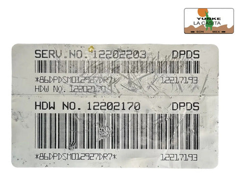 Computadora Chevrolet S10 2.2l M/t 00-03 12202203 (dpds)