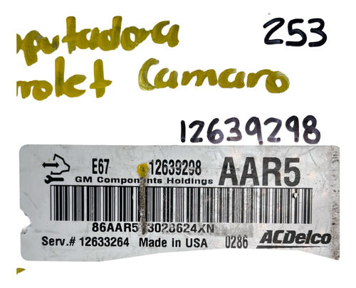 Computadora Chevrolet Malibu 2010-2013 12639298 Aar5