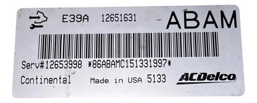 Computadora Cadillac Srx 3.6l 13-16 12651631 (abam)