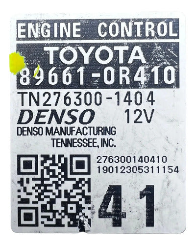Pcm Computadora Toyota Rav4 2.5l A/t 19-20 89661-0r410 (41)