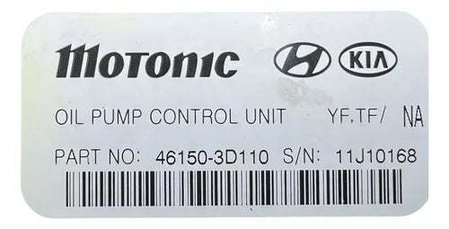 Módulo De Control De Bomba De Aceite Kia Optima 2.4l 11-13 Plateado